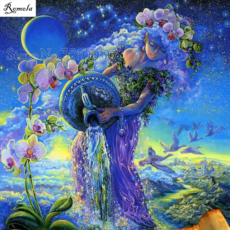 

Anime girl full square/round Embroidery Pattern diamond 5D DIY paintings 3D Cross stitch kits mosaic wall stickers