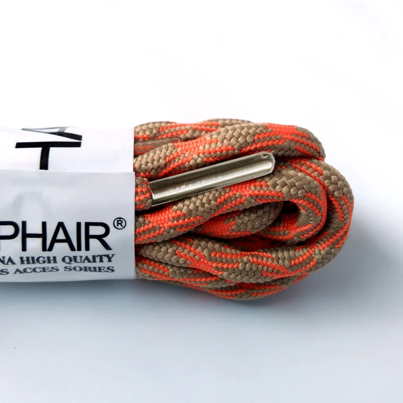 3 Pairs Sneaker Shoelaces Skate Laces Outdoor Sports Casual Multicolor Bumps Round Shoelaces Hiking Laces High-grade Metal Head