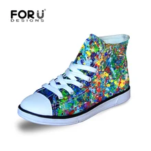 FORUDESIGNS/Детские кроссовки обувь для детей, для мальчиков и девочек, высокая Спортивная парусиновая обувь для девочек и мальчиков, для прогулок, бега, велоспорта