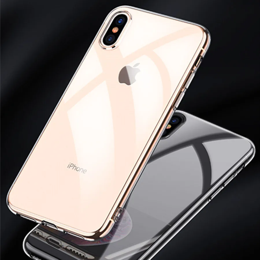 

YEDAI For iPhone 7 Case Protect Camera Phone Cases For iPhone 6 8 X XS XR TPU Case Transparent Back Cover For iPhone 8 6s 7 plus