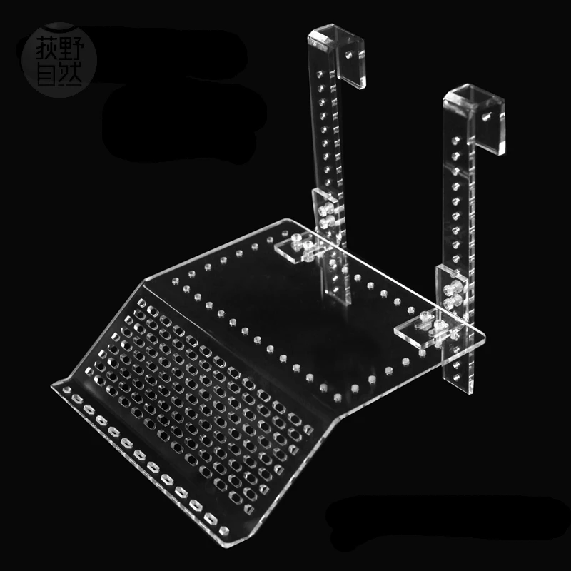 

Turtle fairyland Pier Topper Basking Platform steps landing island Aquarium Tank arcylic reptile hang on holder full step