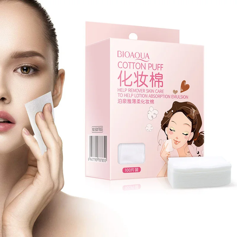 

100pcs Set Tool Soft Cotton Pads Wipe Face Skin Care Facial Cleansing Shrink Pores Absorb Paper Skin Cleaning