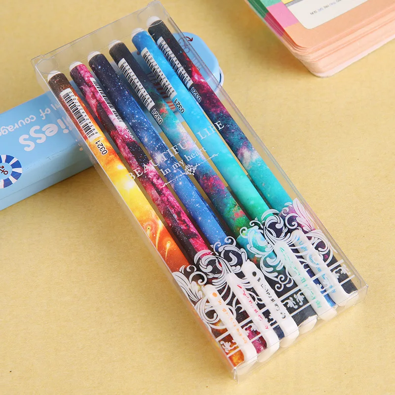 

1pcs kawaii Marker Pens cute cartoon Starry sky pattern office Stationery Permanent Graffiti Art Marker sign fine pen