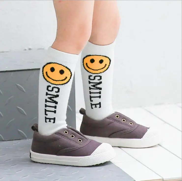 New cotton kid's socks autumn and winter three-dimensional cartoon sport stripe knee-high boys girl socks children