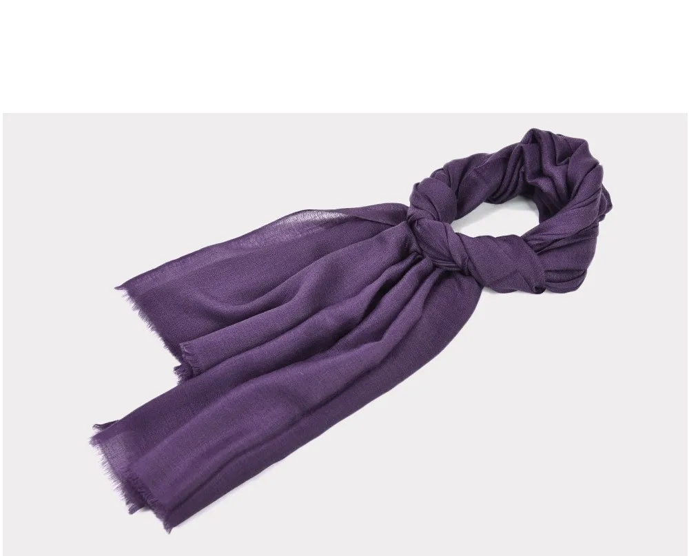 Ультра тонкий непальский кашемир/Пашмина сплошной цвет синий шарф шаль глушитель с фабрики мягкие и удобные