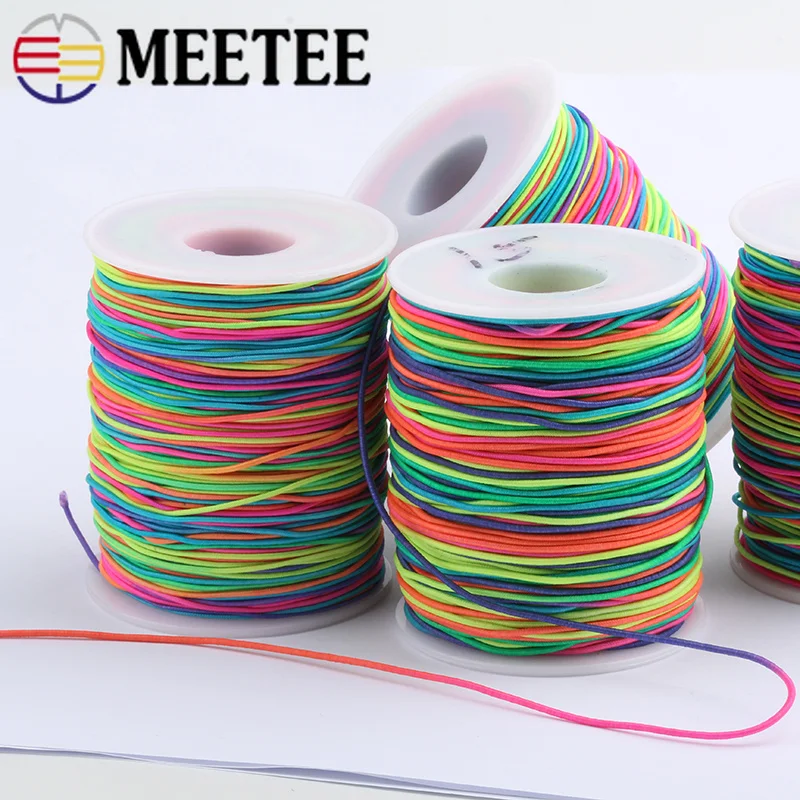

1Roll 1/1.2/1.5mm Eco-Friendly Rubber Elastic Cord DIY Beading Stretch Cords Ropes Bracelet Making Garment Tag DIY Craft
