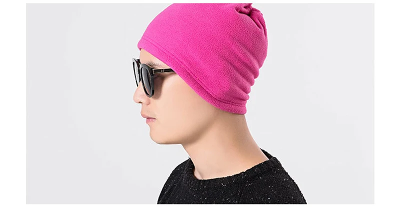 NRAHBSQT 4 в 1 зимний женский мужской спортивный термальный флисовый шлем-шарф, грелка для шеи, походная велосипедная маска для лица, Шапка-бини DS017