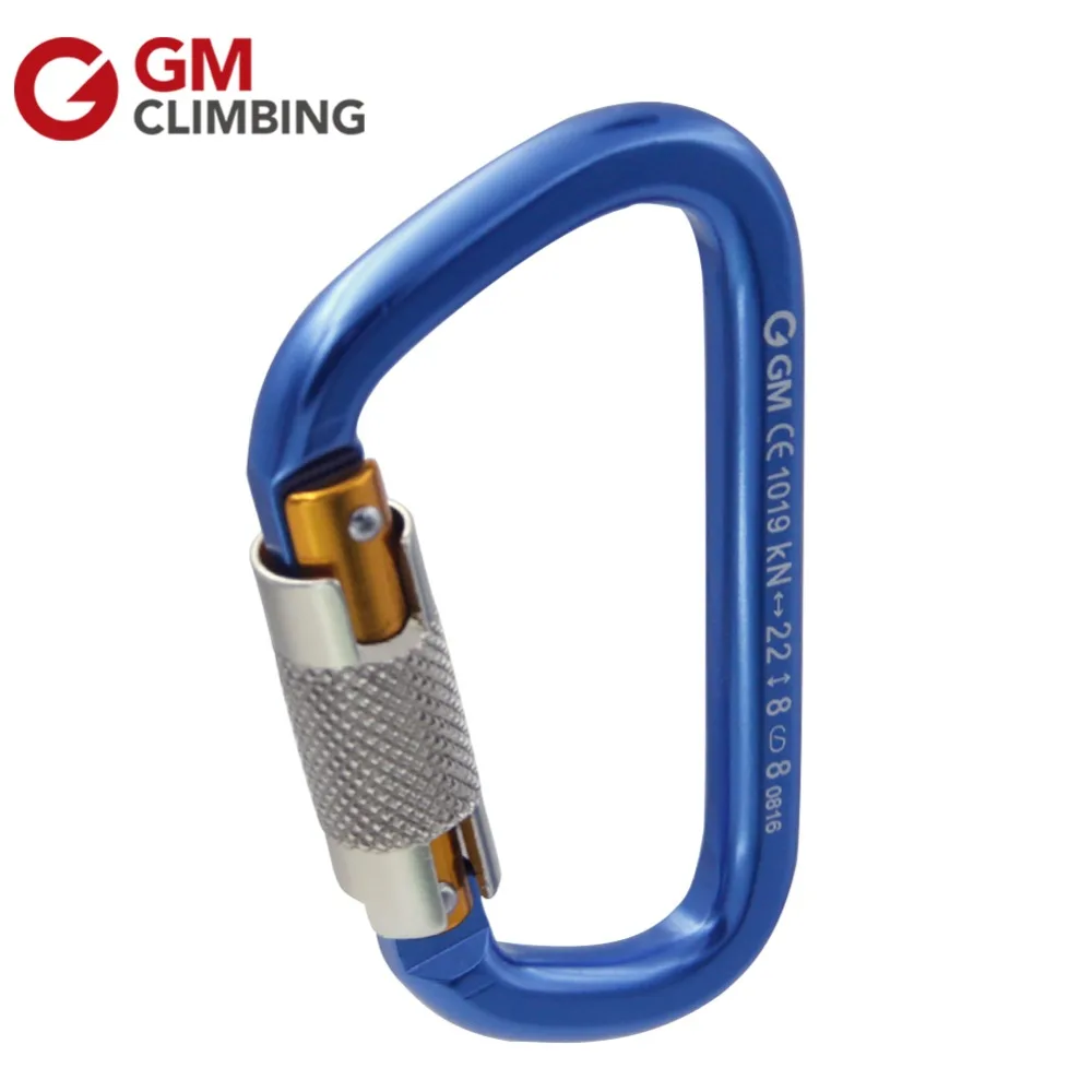 Buy 22KN Twist Locking Carabiner D Shape 5000Lbs