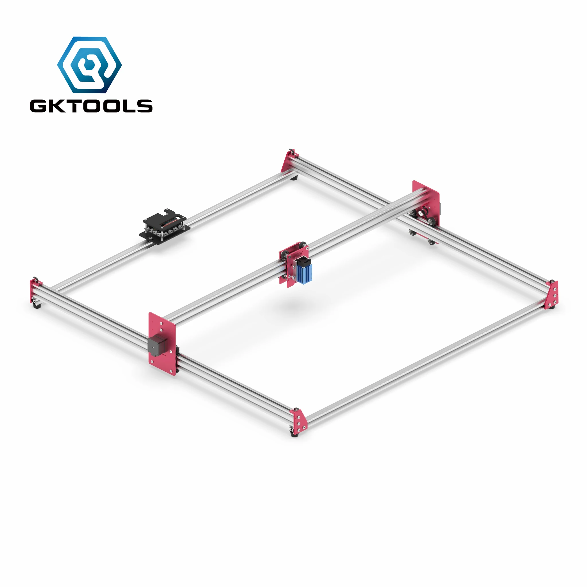 Мини лазерный гравер GKTOOLS 100x100 см DIY CNC GRBL Hobby резак для дерева и кожи