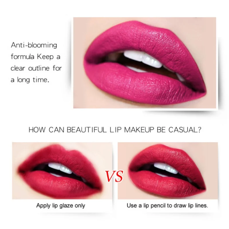2019 Non-stick Cup Lip Glaze + Lip Liner Combination Matter Pencil Tint Tattoo Stain Makeup Waterproof Nude Pen Lip Gloss 2019 Non-stick Cup Lip Glaze + Lip Liner Combination Matter Pencil Tint Tattoo Stain Makeup Waterproof Nude Pen Lip Gloss