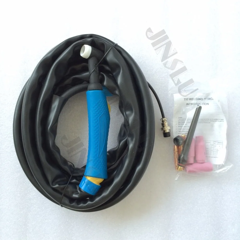 

WP26 WP-26 Air Cooled Argon Tig Welding Torch 8M Gas And Cable Whole