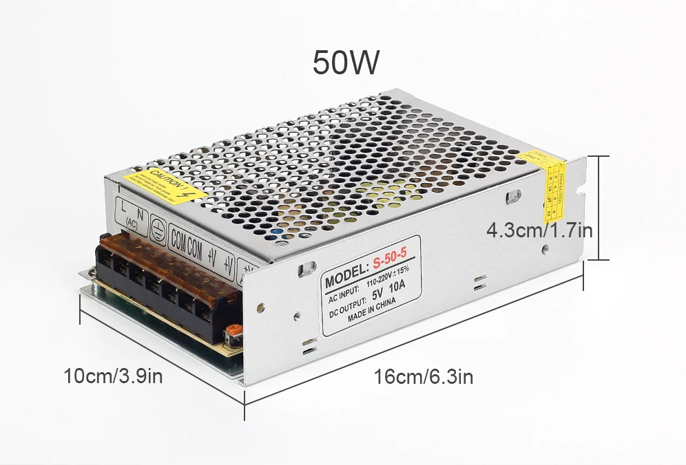 5V Мощность поставить 2A 5A 10A 20A 40A 60A освещение Трансформатор для DC5V светодиодный полосы WS2812 WS2812B AC110-220V вход