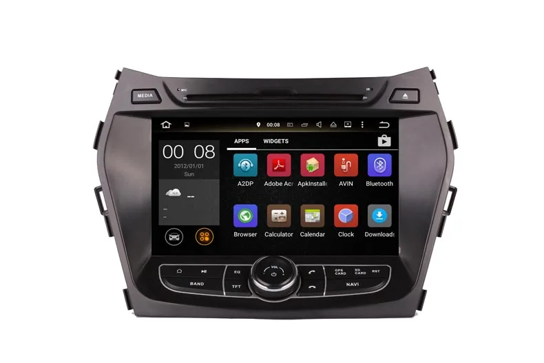 Discount 4+64G android 9.0 octa core 2din car dvd player for hyundai IX45 santa fe 2013 2015 car audio autoradio wifi gps navi bluetooth 6