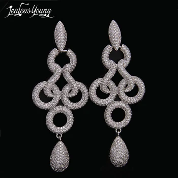 

High Quality Circle Combination Design Drop Earrings Jewelry Accessories Luxury Sweet Gift Wedding Earings For Women AE076