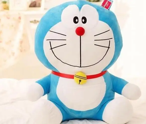 1 ед. 50/60 см стенд со мной Doraemon плюшевые игрушки куклы для ребенка с изображением кота и рисунком оленя, подарок игрушка Kawaii Мягкие плюшевые игрушки для животных, лучший подарок для детей и девочек - Цвет: wei xiao