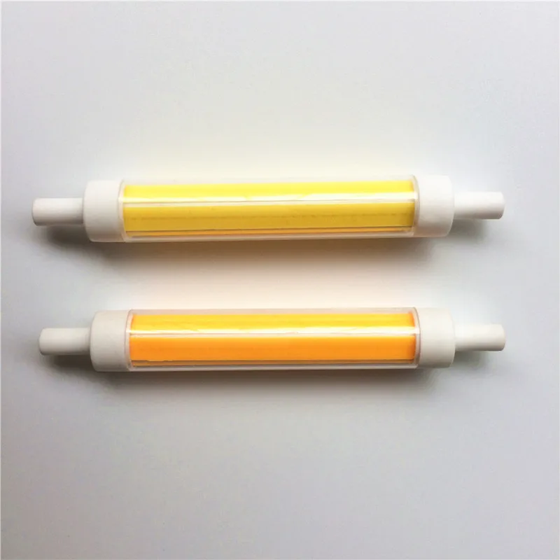 R7S AC220V 240V 15W COB 118 мм J118 керамическая лампа с регулируемой яркостью сменная