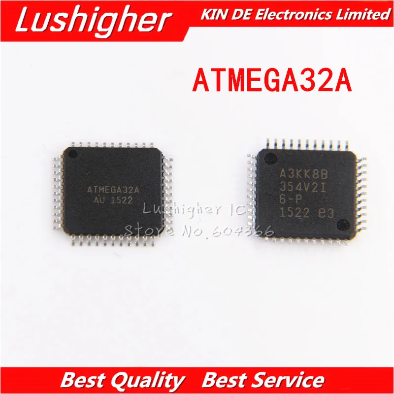 5PCS ATMEGA32A AU QFP ATMEGA32A ATMEGA32 TQFP44 Programmable Flash free ...