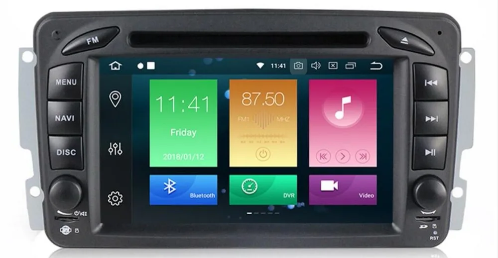 

7"HD ANDROID 8.1 CAR DVD player For Mercedes Benz W209 W203 W168 ML W163 W463 Viano W639 Vito Vaneo Wifi GPS BT Radio NEW Map