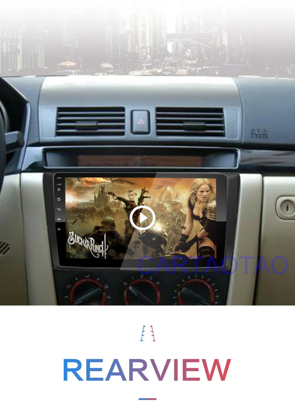 2G+ 32G " 2din Android 8,1 GO автомобильный Радио gps навигация wifi Bluetooth плеер карта для Mazda 3 2004-2013 автомобильный dvd-плеер