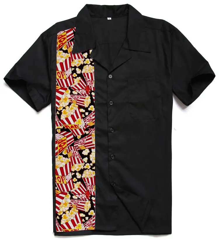 50s рубашки в стиле рокабилли Для мужчин Винтаж Панк рейв рок-н-ролл одежды короткий рукав забавная Футболка с принтом футболки в стиле рок из Для мужчин s Повседневное в стиле «хип-хоп» рубашки для мальчиков - Цвет: FP