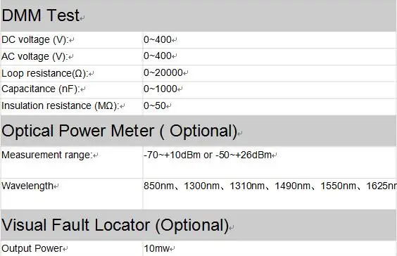 vdsl2 tester E