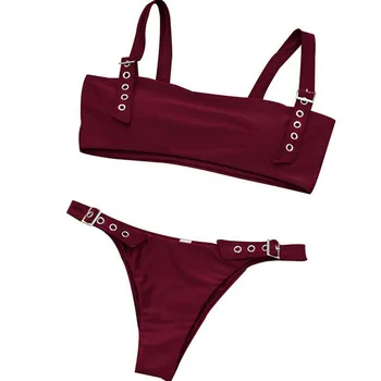 

new fashion Women's Two Piece Solid new design Sexy Split bra set Holidays gift