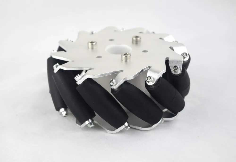 

A set of 127mm Aluminium Mecanum wheels (4 pieces)/Bearing Rollers 14193