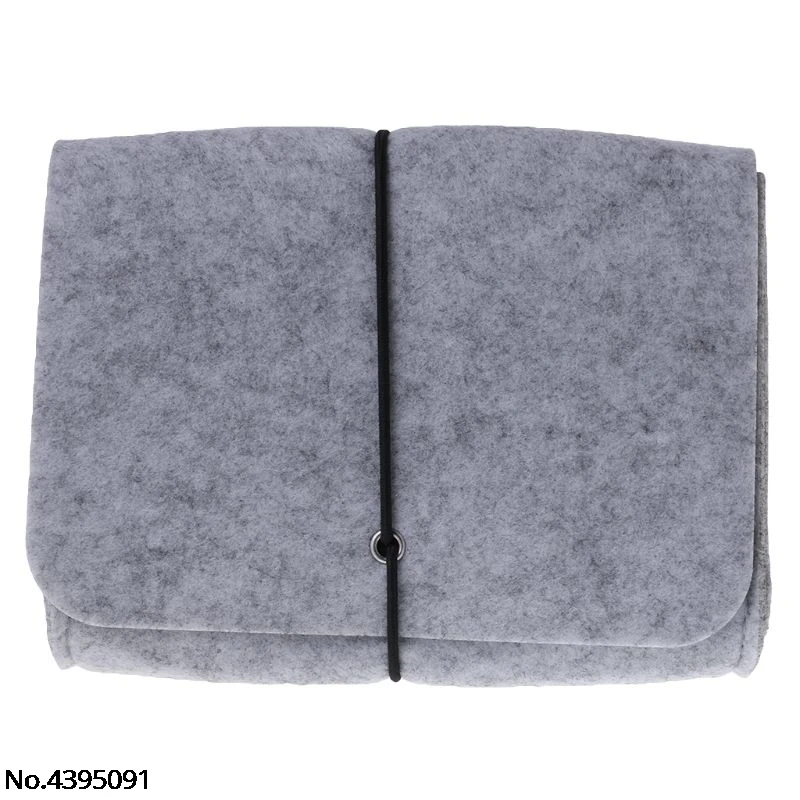 

Power Bank Storage Bag Mini Sofe Felt Pouch For Data Cable Mouse Travel Organizer