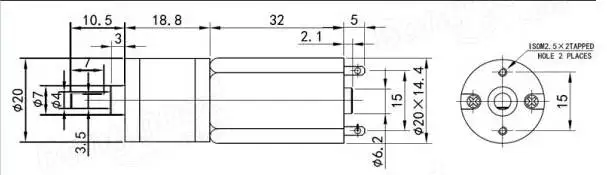 DC12V 100RPM Mini Metal Gear Motor