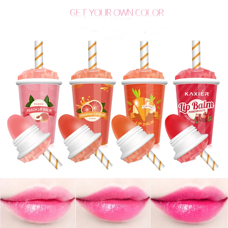 

2017 Fashion 4 Colors Cute Ice Cream Lipstick Tempture Color Changed Lip Balm Long Lasting Moisturizing Lip Care Makeup Lips