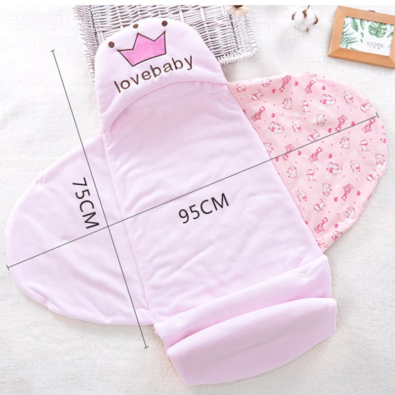 2018 Cute Style Baby Sleeping Bag for Stroller Newborn Toddler Sleeping Bags Autumn Wrap Warm Knitted Envelope for Infant Boys (6)