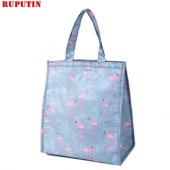 

RUPUTIN 1 Piece Waterproof Food Lunch Bag For Women Kids Men Cooler Lunch Box Tote Portable Thermal Insulation Package Ice Bags