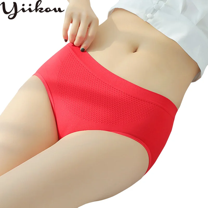 Female Japanese 3D Honeycomb Massage Warm Palace Honeycomb Underwear Women Seamless Cotton File High Waist Tummy Hip Briefs Female Japanese 3D Honeycomb Massage Warm Palace Honeycomb Underwear Women Seamless Cotton File High Waist Tummy Hip Briefs