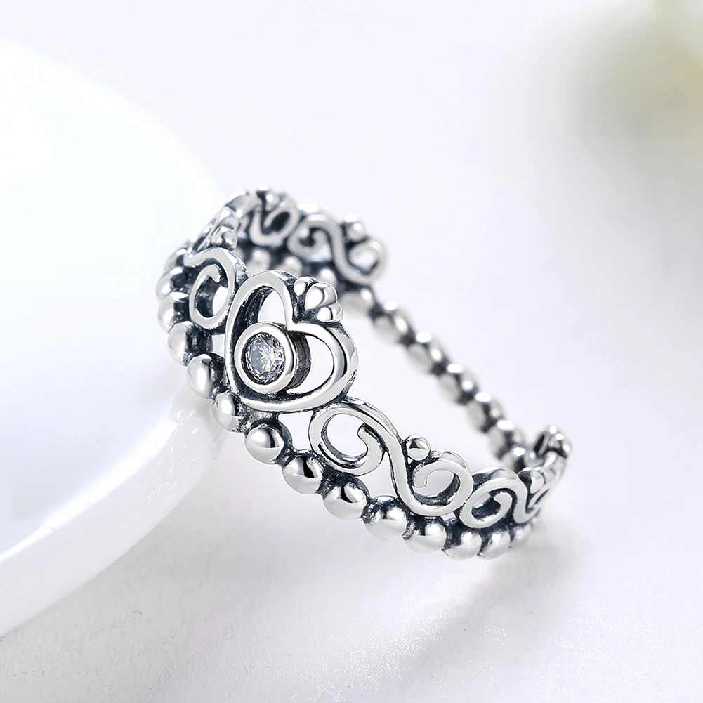INALIS 925 пробы серебряные кольца Моя Принцесса Королева Корона Обручальное кольцо с 5А+ кубический цирконий для женщин ювелирные изделия подарок