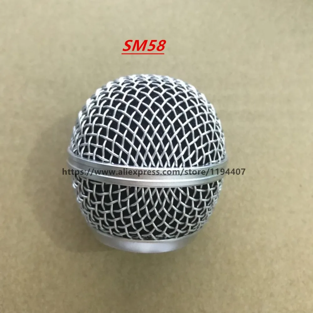 10pcs Top Quality New Replacement Ball Head Mesh Microphone Grille for  Shure BETA58 SM58 PG58 BETA57 BETA87 E945 Accessories