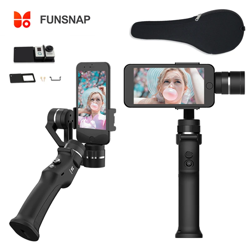 Захват funsnap 3 осевой Ручной Стабилизатор для смартфона GoPro 6 SJcam XiaoYi 4k камера не DJI