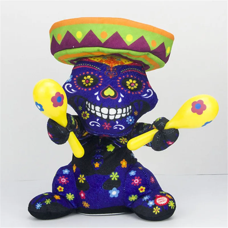 Новая электронная плюшевая игрушка для Хэллоуина пение и танцы Хэллоуин призрак мягкая игрушка подарок на Хэллоуин для детей - Цвет: A