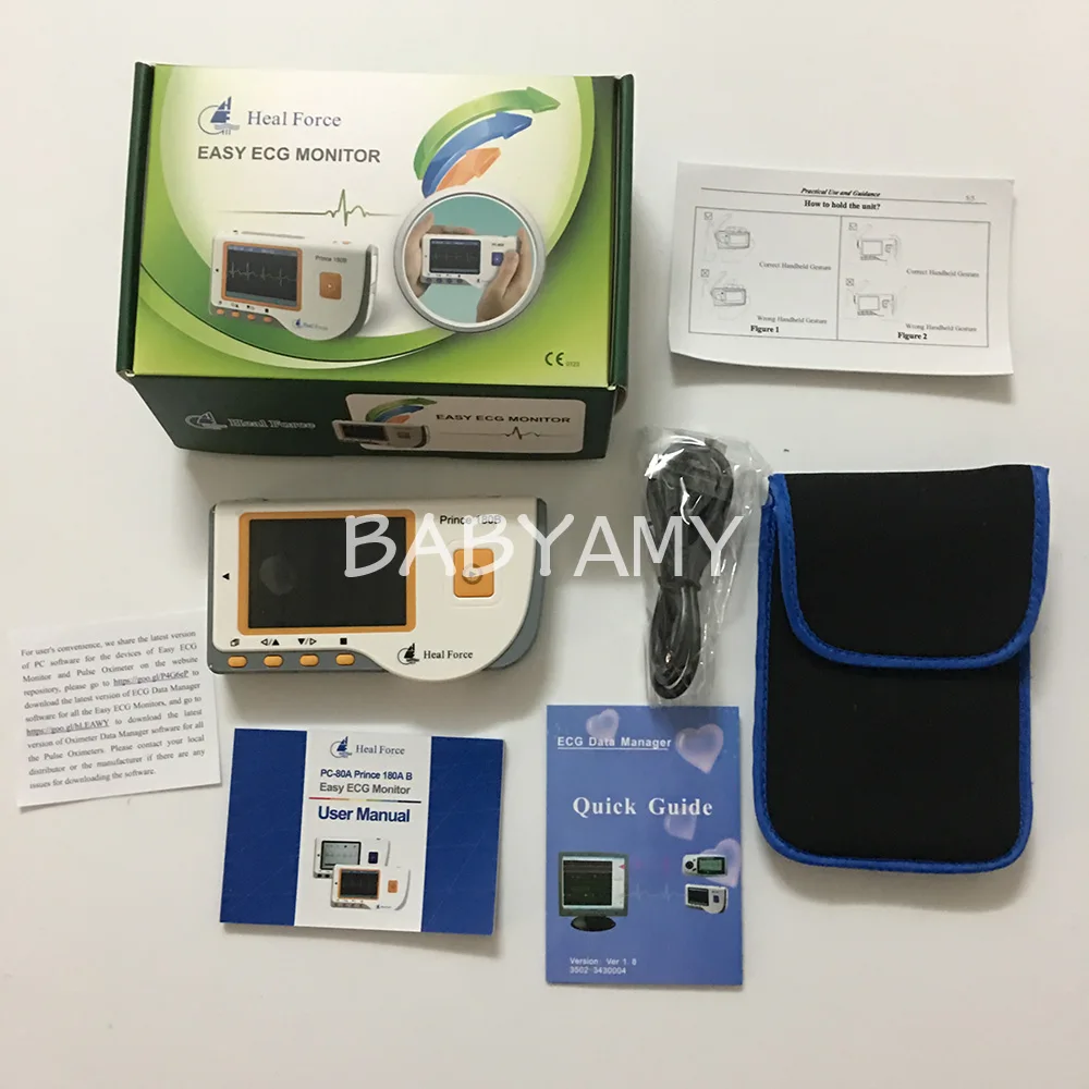 

CE FDA Approved Handheld ECG Monitor Mini Portable Color Screen Electrocardiogram Heart Monitor Monitoring Health Care Machine