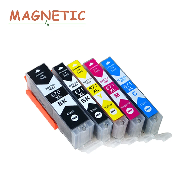 Совместимый картридж для принтера canon PIXMA MG5760/MG5765/MG5766/MG6860/MG6865/MG7760/MG7765/MG7766 |