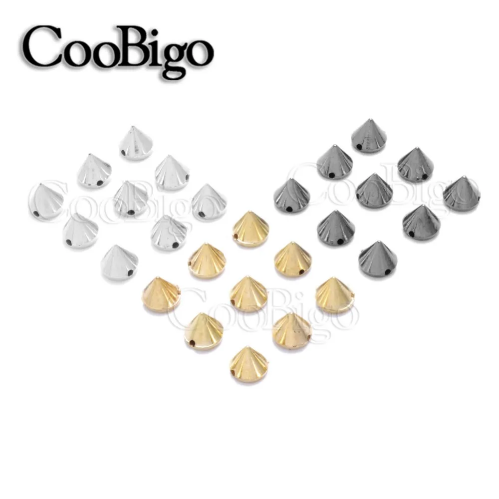 Бусина гвоздик в стиле панк 50 цветов 7 х8 мм|cone studs|spike rivetsewing spike |