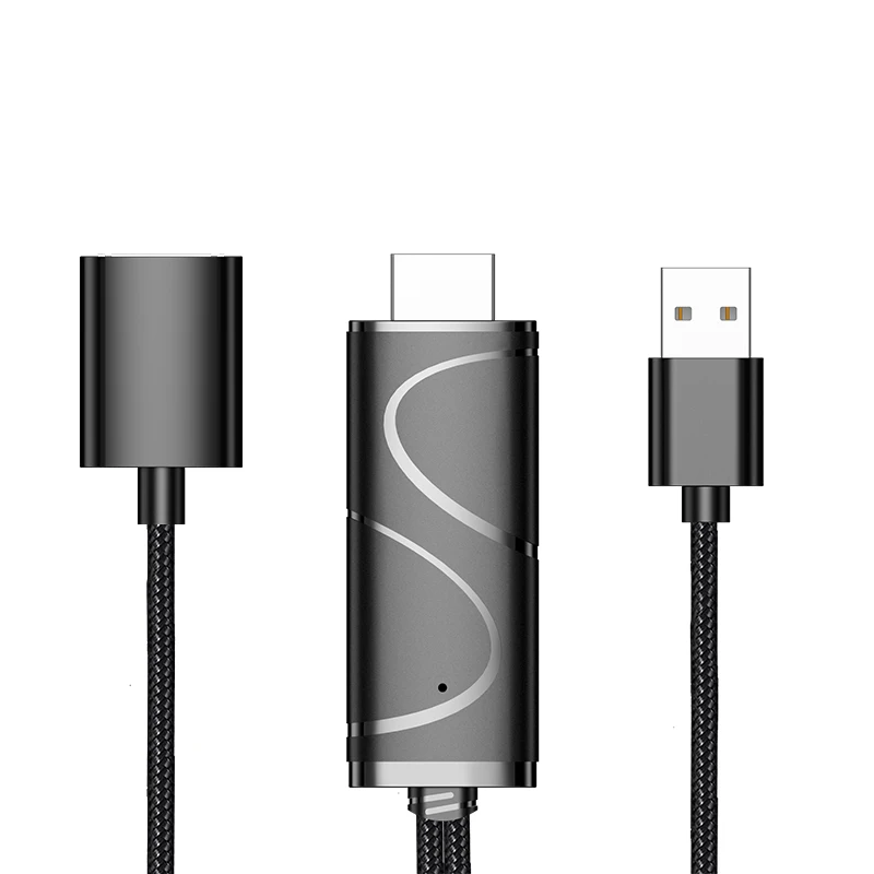 Mirascreen 1080 P USB к HDMI кабель Micro USB/type-C интерфейс Wi-Fi дисплей Dongle поддержка 4 к Совместимость с Android и IOS