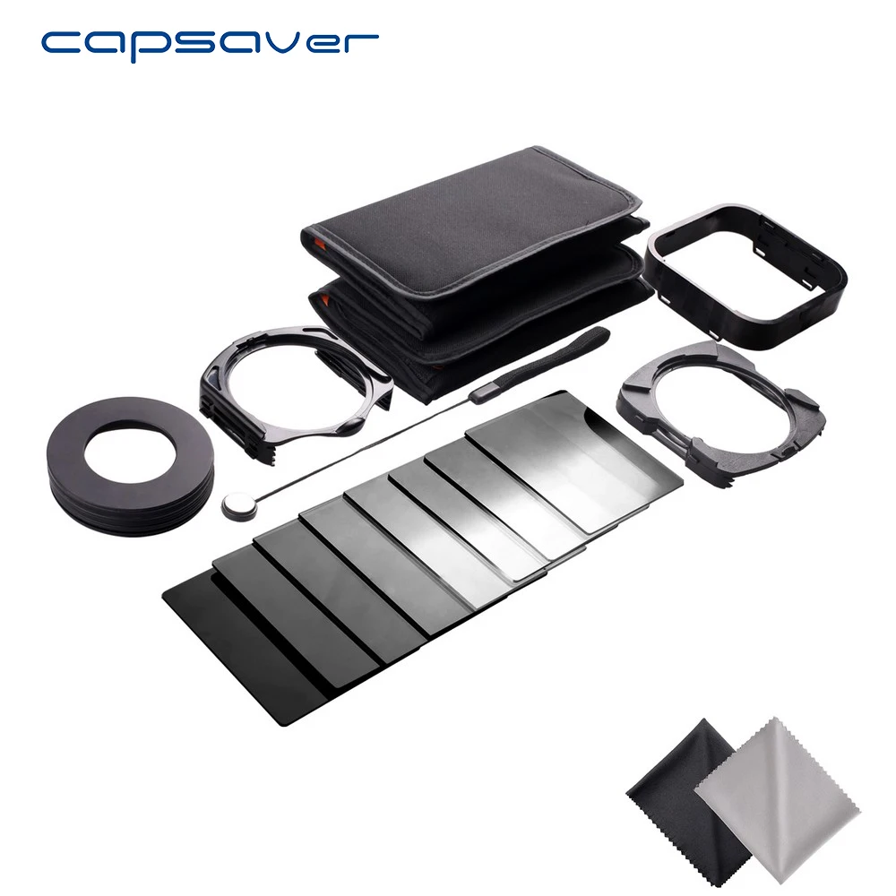 

capsaver Camera Filter Neutral Density Filter ND2 ND4 ND8 ND16 GND Gradient Filter Cokin 52mm 58mm 62mm 67mm Adapter Ring Pouch