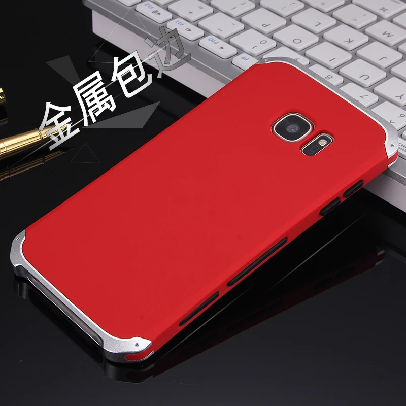 Чехол для телефона samsung Galaxy S7 Алюминий металлический каркас случаях Роскошные