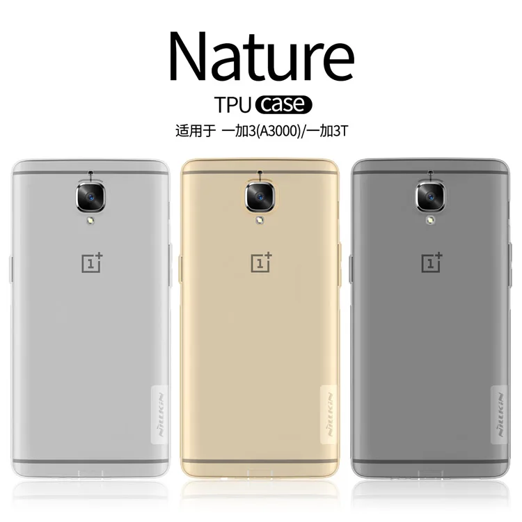 

Oneplus 3T case TPU Case Nillkin Clear Transparent Nature silicon soft phone cover For Oneplus 3 A3000 case (5.5 inch)