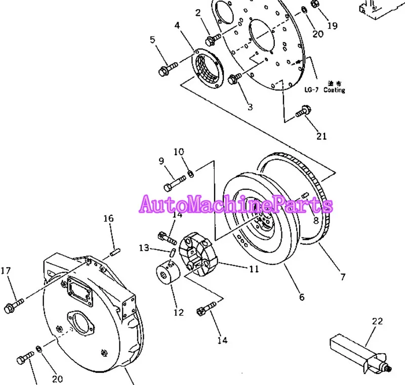 Новая муфта Assy 20T-01-31110 для экскаватора Komatsu PC40-3 PC40-5 PC40-6 |