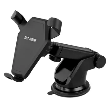 Qi Wireless Charger Car Mount For iPhone X 8 Plus Quick Fast Charging Pad Car Holder with Suction cup  Stickers