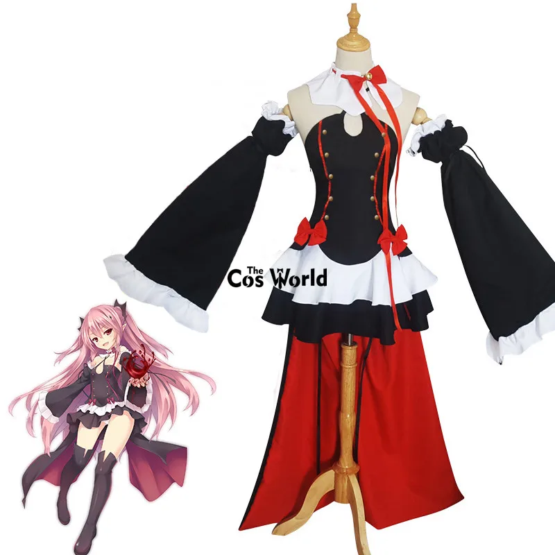 Платье для Хэллоуина Owari no Seraph Of The End, костюм для косплея Платье для Хэллоуина Owari no Seraph Of The End, костюм для косплея