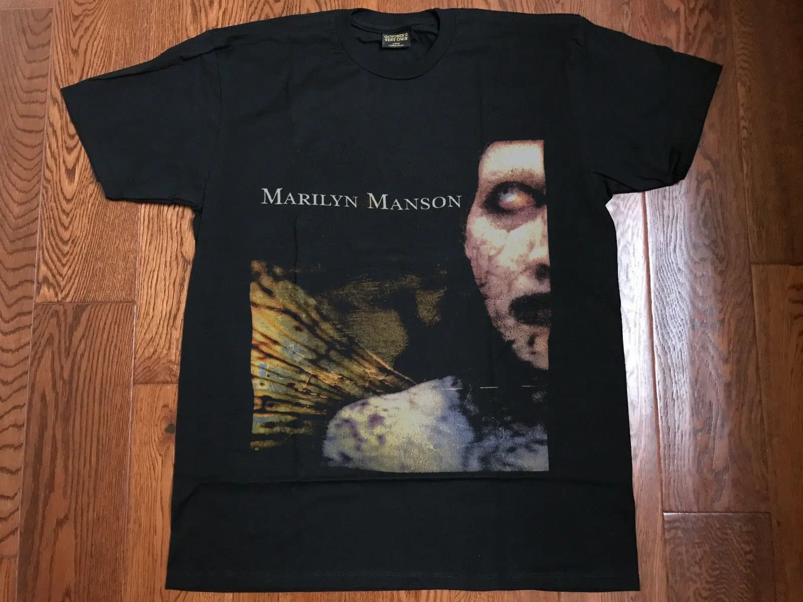 Vintage Marilyn Manson T Shirt Hitam 
