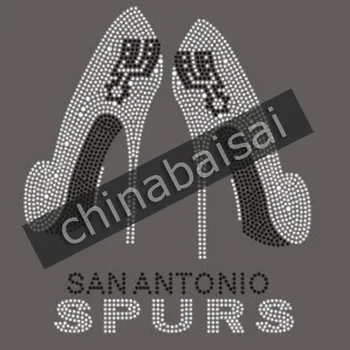 

San antonio double spurs heel Rhinestone Transfer Motif Designs