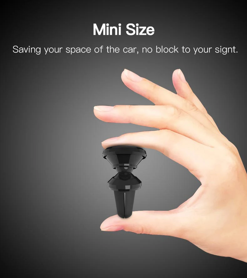 Universal Magnetic Car Air Vent Phone Holder Stand  (8)